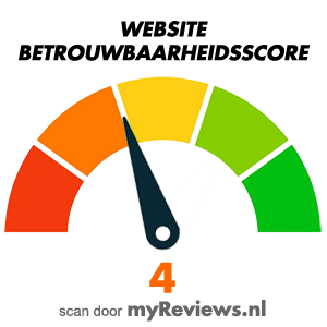 Betrouwbaarheidsscore volgens myReviews.NL : 4